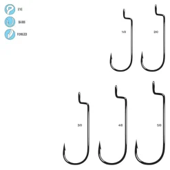 Sale Offset Shank Round Bend Hook Bulk Pack Hooks