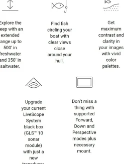 New LiveScope XR System with GLS10 and LVS62 Transducer | 010-02719 Fish Finders, Sonar & Accessories
