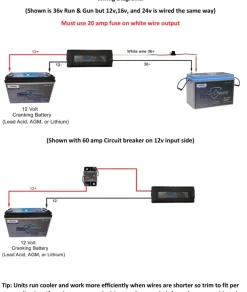 Outlet Run & Gun DC to DC Battery Chargers Marine Batteries And Chargers