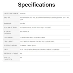 Discount Micro Anchor CM2 Drive Unit Black | PP-MICRO-BK Shallow Water Anchors