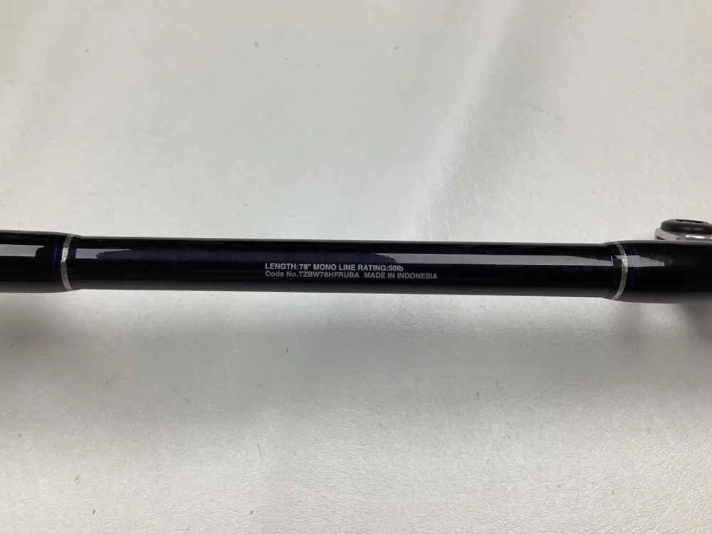 Hot Terez BW Full Roller Uni Butt Rod 78" Heavy TZBW78HFRUBA - Use Used Casting Rods