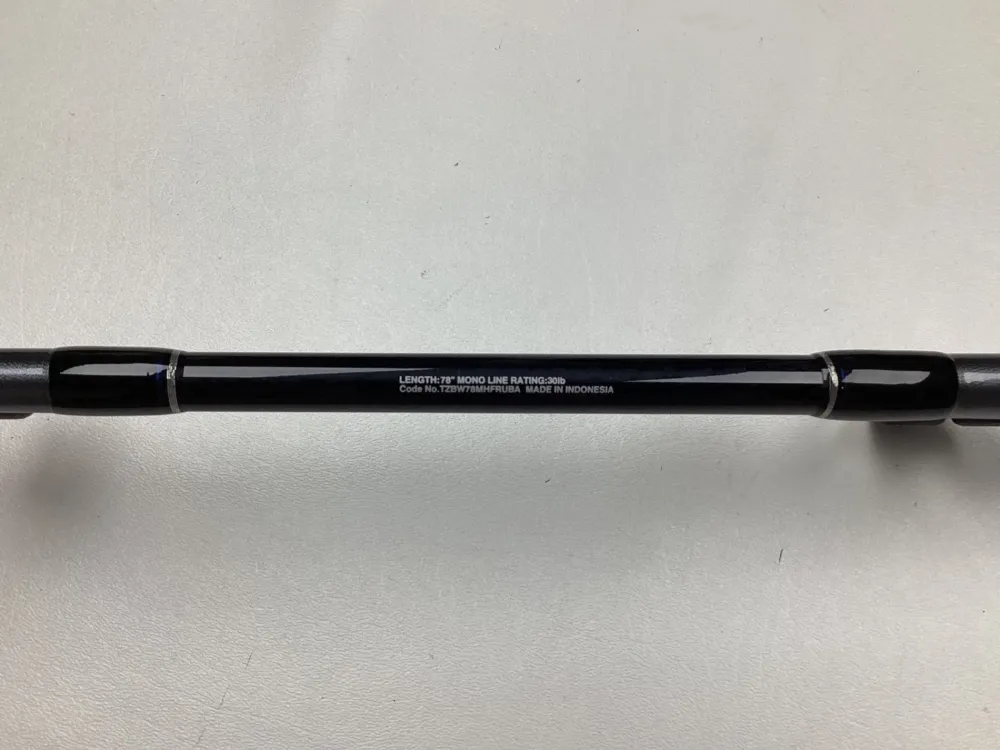 Best Terez BW Full Roller Uni Butt Rod 78" Medium Heavy TZBW78MHFRU Used Casting Rods