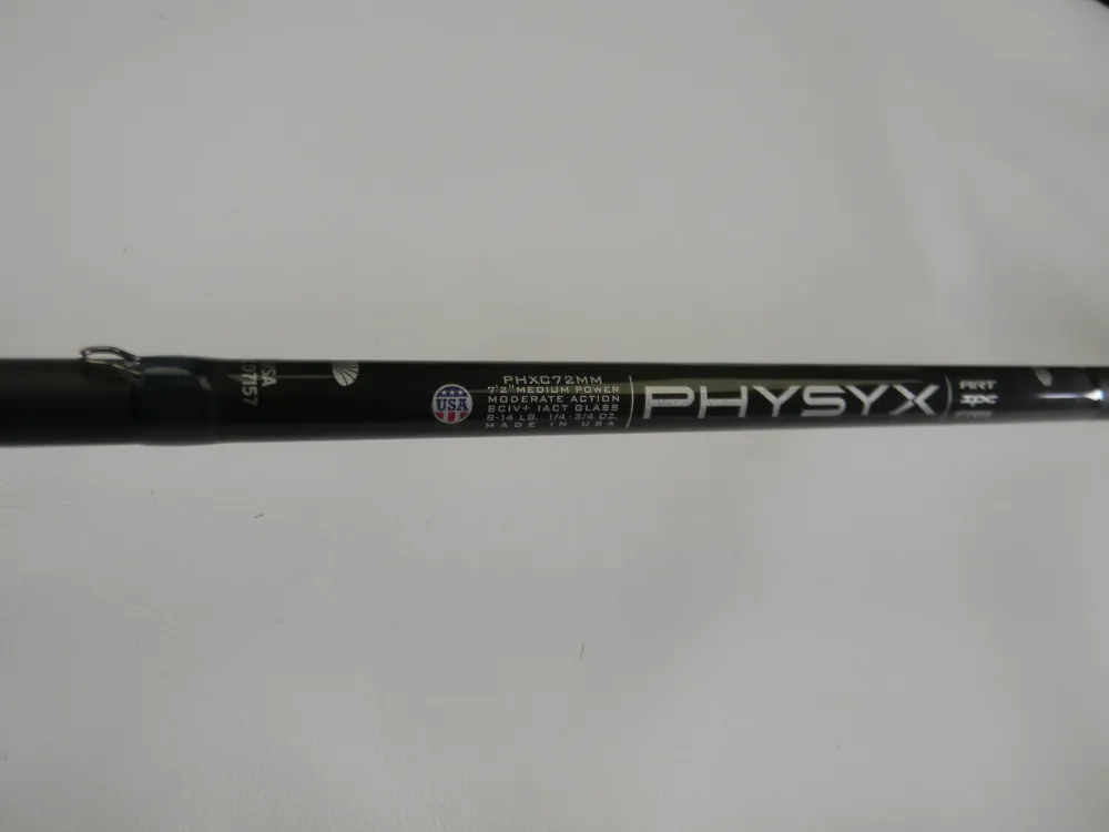 New Physyx PHXC72MM 7'2" Medium - Used Casting Rod - Mint Condit Used Casting Rods