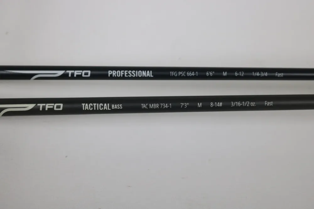 Sale TFO Professional TFGPSC664-1 and Tactical bass TACMBR734-1 Casting Rod Used Casting Rods