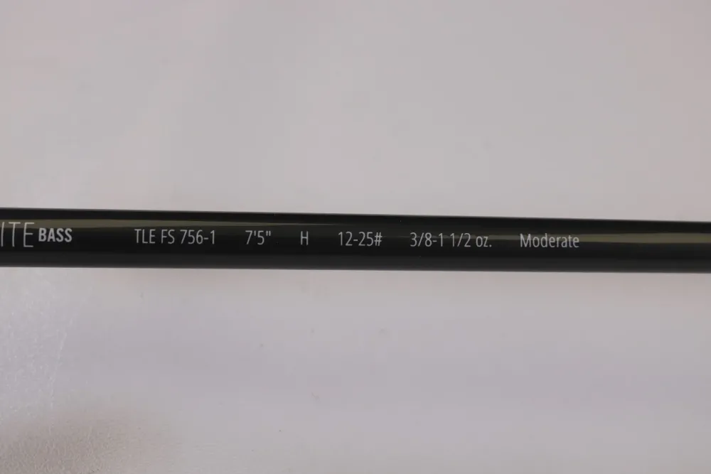 New TFO Tactical Elite Bass TLE FS 756-1 7'5" Heavy - Used Casting Rod - E Used Casting Rods